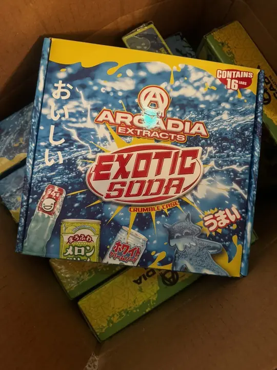 THCCarts Arcadia Extracts Candy Edition Crumble Case 16oz