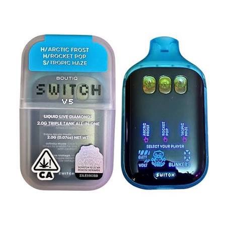Boutiq Switch “ARTIC FROST” (HYBRID) × “ROCKET POP” (HYBRID) × “TROPIC HAZE” (SATIVA)