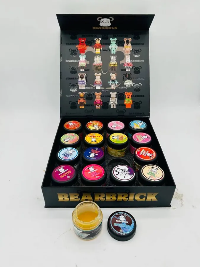 THCCarts Bearbrick Exotic Live Resin Badder 16jars