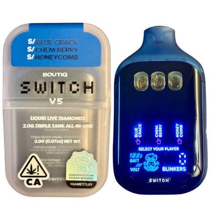 Boutiq Switch “BLUE CRACK” × “CHEM BERRY” × “HONEYCOMB” (SATIVA)