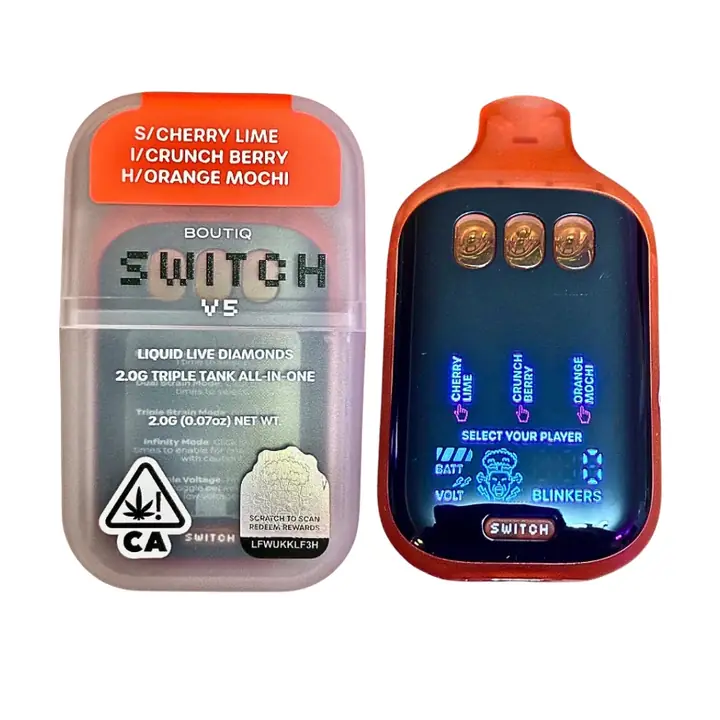 Boutiq Switch “CHERRY LIME” (SATIVA) × “CRUNCH BERRY” (INDICA) × “ORANGE MOCHI” (HYBRID)
