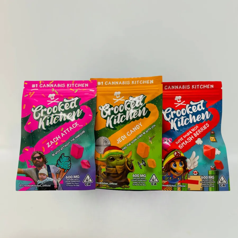 THCCarts Crooked Kitchen Infused Liquid Diamond Edibles 600MG
