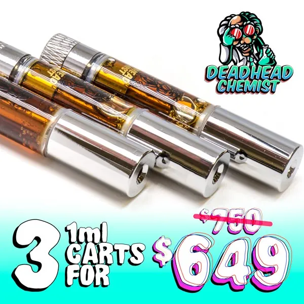 THCCarts Deadhead Chemist DMT 3 Cartridges – Deadhead Chemist Store