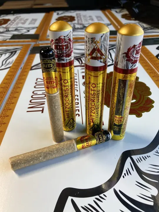 THCCarts Hitzocristo Classic Series Premium 2G Indoor Flower x Rosin Infused Dab Tip