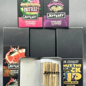 THCCarts JEFFEREY DIAMOND INFUSED JOINTS – FLOWER + KIEF – 5 JOINTS