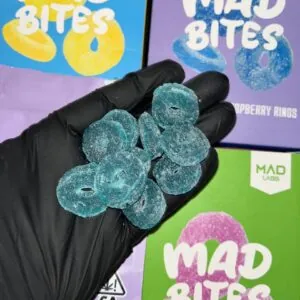 THCCarts MAD BITES 1500-2000MG (HASH ROSIN/FULL SPECTRUM) GUMMIES