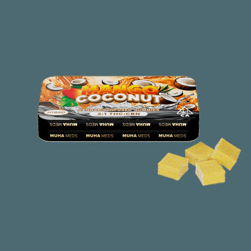 THCCarts MANGO COCONUT INFUSED GUMMIES