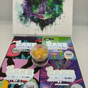 THCCarts OG Cake Hits Different Wax Concentrates