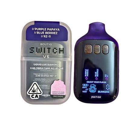 Boutiq Switch “PURPLE PAPAYA” (INDICA) × “BLUE BERRIEZ” × “RZ-11” (INDICA)