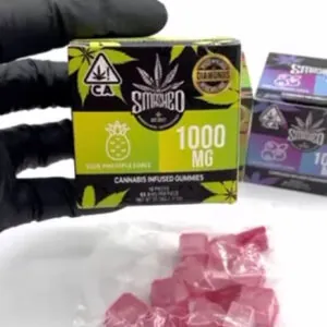 THCCarts Smashed Cannabis Infused Gummies 1000MG