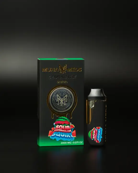 THCCarts SOUR WATERMELON SQUIRT | SATIVA 2000MG THC