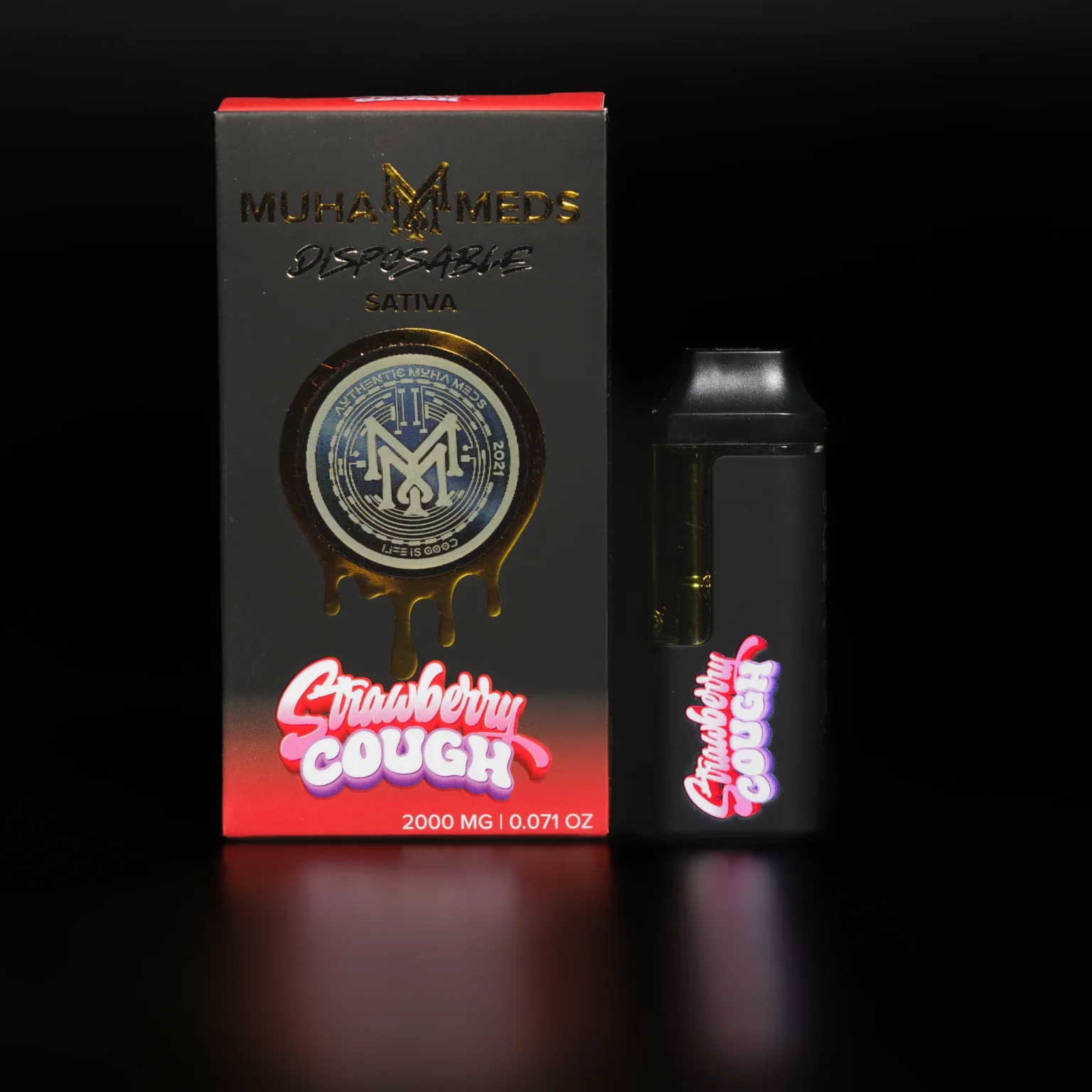 THCCarts STRAWBERRY COUGH | SATIVA 2000MG THC
