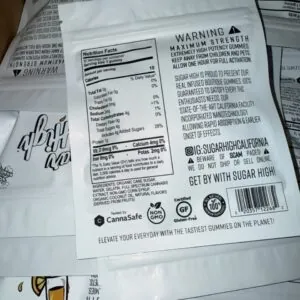 THCCarts SUGAR HIGH GUMMIES – THC GUMMIES