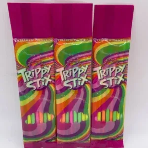 THCCarts Trippy Stix Magic Shrooms Sugar Candy Straw Sticks – 4GM PER PACK (500MG PER STRAW – 8 STRAWS PER PACK)