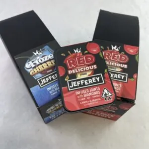 THCCarts WCC Jefferey Infused Joints W/ Diamonds (5 preroll per Jar)