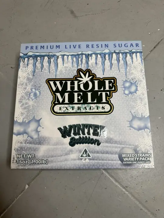 THCCarts whole melt extracts winter edition